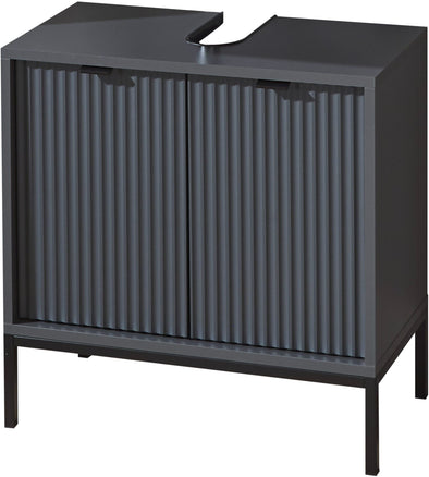 Mască de lavoar Lucera gri cu design modern elegant 60 cm lățime - LunaHome.ro