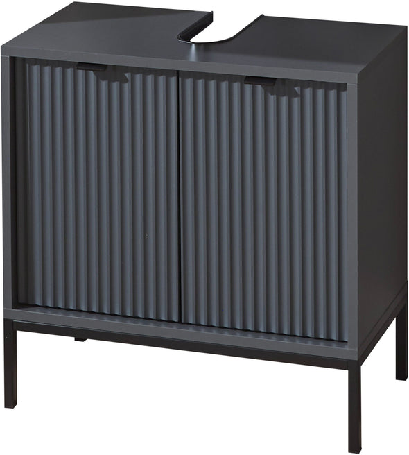 Mască de lavoar Lucera gri cu design modern elegant 60 cm lățime - LunaHome.ro