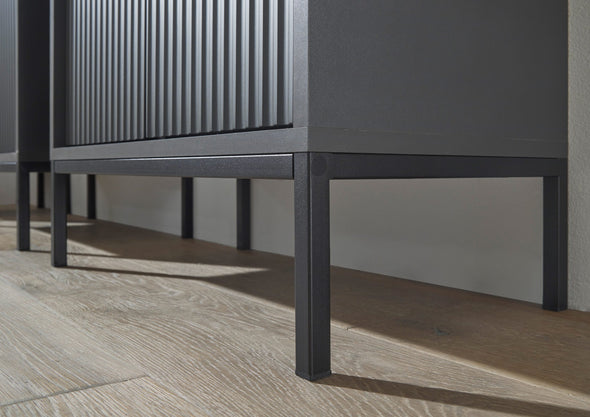 Mască de lavoar Lucera gri cu design modern elegant 60 cm lățime - LunaHome.ro