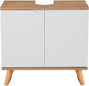 Mască de lavoar Lund alba cu aspect scandinav, 65 cm lățime - LunaHome.ro
