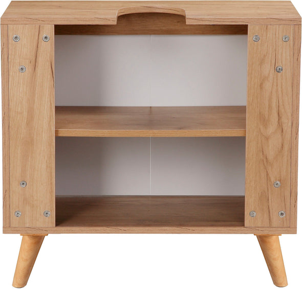 Mască de lavoar Lund alba cu aspect scandinav, 65 cm lățime - LunaHome.ro