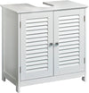 Masca de lavoar Quickset Saphir alba cu 2 usi, 60 cm lățime - LunaHome.ro