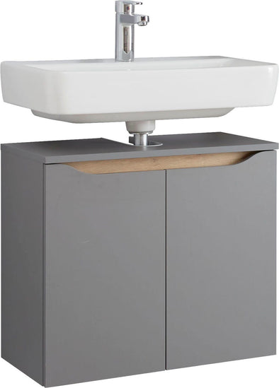Masca de lavoar Quickset gri cu 2 usi, 60 cm lățime - LunaHome.ro
