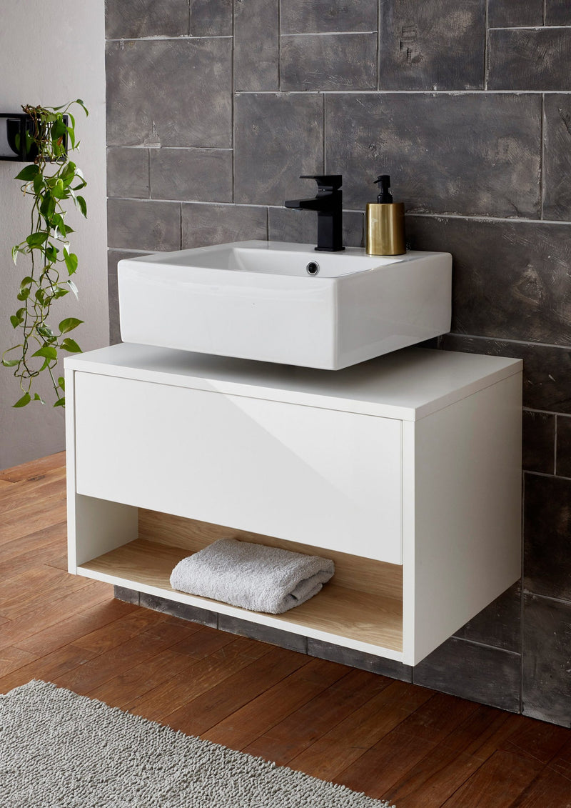 Masca de lavoar cu design simplu Studio Line, 80 cm - LunaHome.ro
