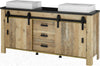 Masca de lavoar dubla Sherwood cu aspect industrial 164 cm