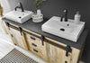 Masca de lavoar dubla Sherwood cu aspect industrial 164 cm