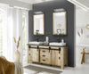Masca de lavoar dubla Sherwood cu aspect industrial 164 cm