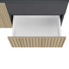 Masca lavoar »Wisla« stejar riflaj, 1 clapa, 1 usa, 1 sertar, 80 cm latime - LunaHome.ro
