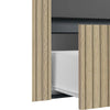 Masca lavoar »Wisla« stejar riflaj, 1 clapa, 1 usa, 1 sertar, 80 cm latime - LunaHome.ro