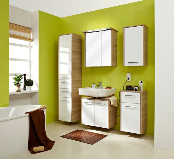 Mască pentru lavoar Quickset 382 cu usi lucioase 65 cm - LunaHome.ro