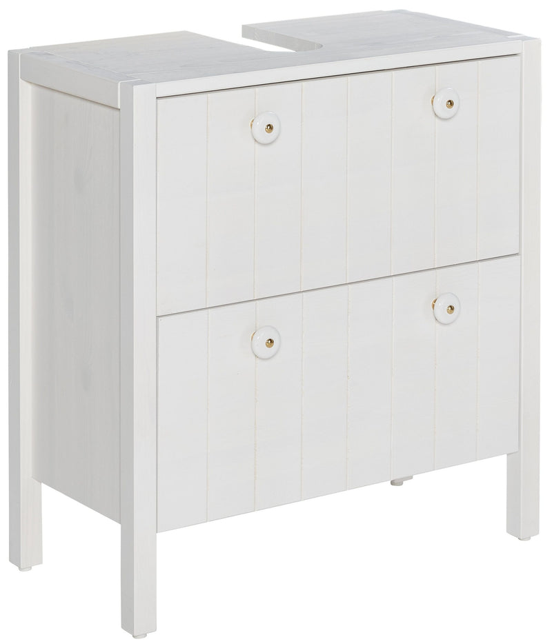 Mască pentru lavoar Tina din lemn de pin alb, 57 cm lățime - LunaHome.ro