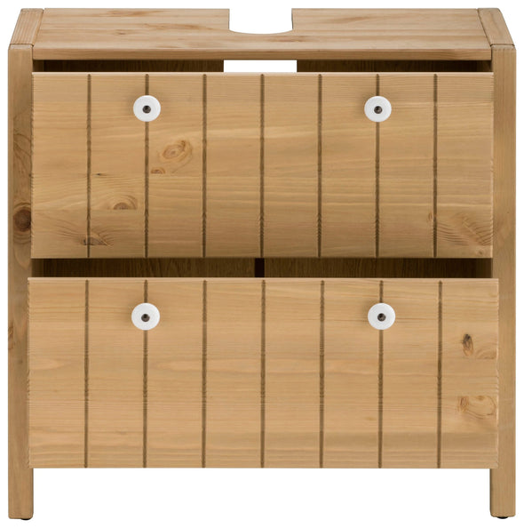 Mască pentru lavoar Tina din lemn de pin natur, 62 cm lățime - LunaHome.ro