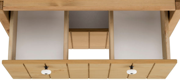 Mască pentru lavoar Tina din lemn de pin natur, 62 cm lățime - LunaHome.ro