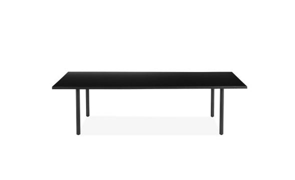 Măsuță de cafea Annelise din MDF negru, design minimalist 140x70 cm