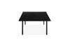 Măsuță de cafea Annelise din MDF negru, design minimalist 140x70 cm