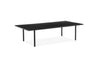 Măsuță de cafea Annelise din MDF negru, design minimalist 140x70 cm