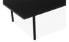 Măsuță de cafea Annelise din MDF negru, design minimalist 140x70 cm