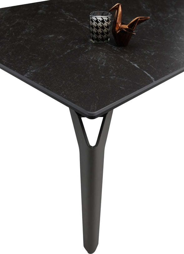 Masuță de cafea Bibi din ceramica cu cadru metalic 110x70 cm - LunaHome.ro