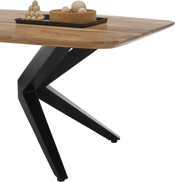 Măsuță de cafea Bill cu blat din lemn de salcam si metal 110x60 cm - LunaHome.ro
