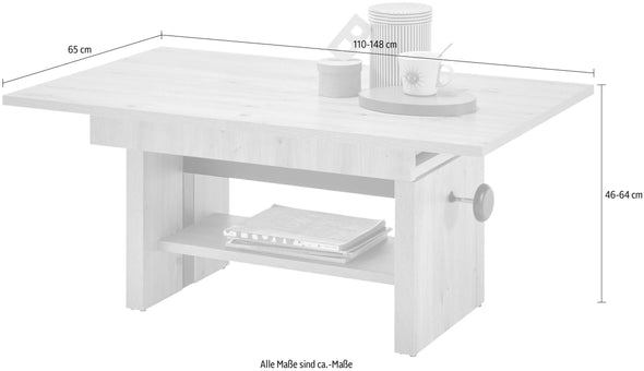 Măsuță de cafea Event reglabilă pe înălțime si extensibilă - LunaHome.ro