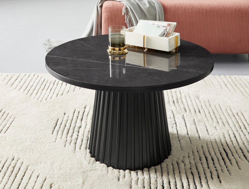 Măsuță de cafea GMK din lemn si ceramica 80 cm - LunaHome.ro