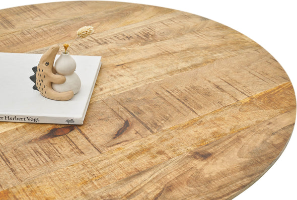 Măsuță de cafea Gloria cu blat din lemn de mango 80 cm