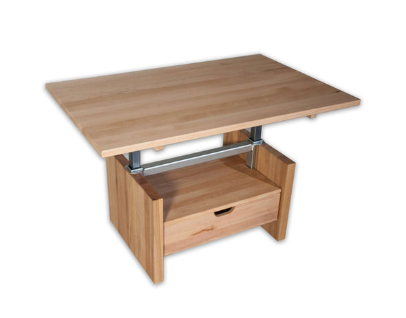 Masuță de cafea Hamilton reglabilă din lemn de fag 110x70 cm - LunaHome.ro