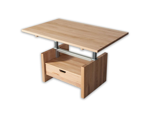 Masuță de cafea Hamilton reglabilă din lemn de fag 110x70 cm - LunaHome.ro