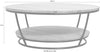Măsuță de cafea Krems din lemn de stejar si metal 90.5 cm - LunaHome.ro