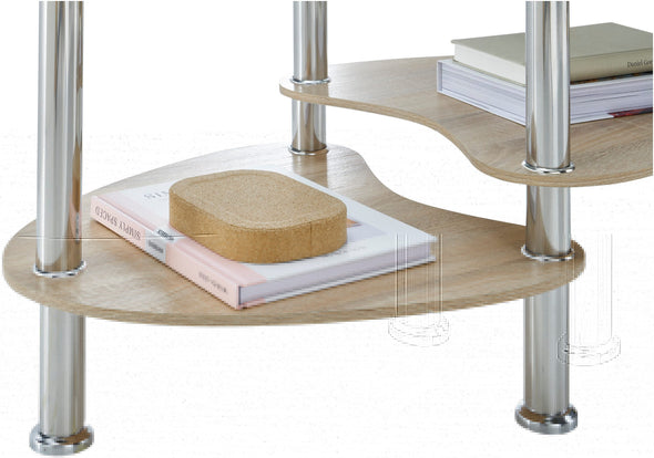 Măsuță de cafea Panty cu blat de sticla si picioare metalice 90 cm - LunaHome.ro