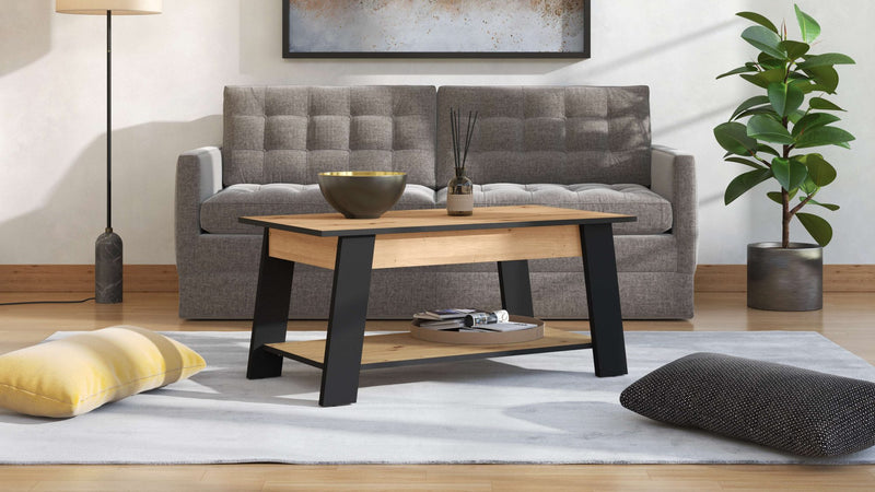 Măsuță de cafea Piave cu design scandinav in doua culori 101 cm - LunaHome.ro