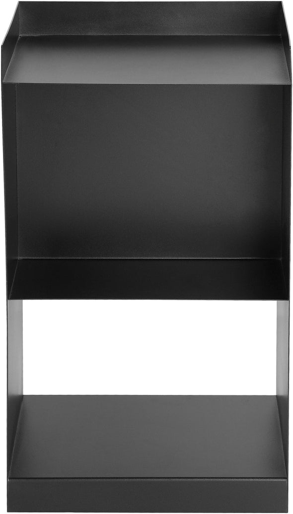 Măsuță laterală Nerida LeGer din metal negru 35x35 cm