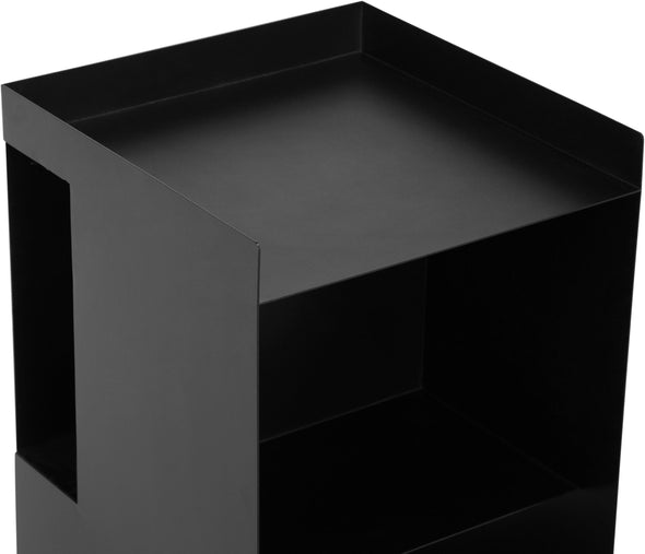 Măsuță laterală Nerida LeGer din metal negru 35x35 cm