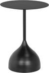 Măsuță laterală de cafea Nerida din metal negru 40 cm diametru - LunaHome.ro