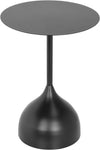 Măsuță laterală de cafea Nerida din metal negru 40 cm diametru - LunaHome.ro