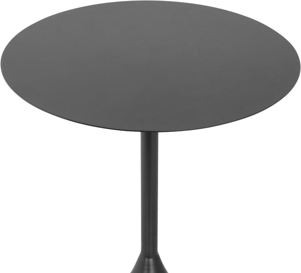 Măsuță laterală de cafea Nerida din metal negru 40 cm diametru - LunaHome.ro