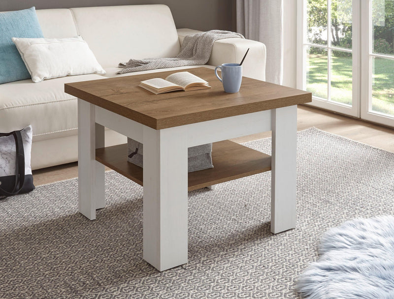 Masuta de cafea Beauvais cu raft, 70x70 cm - LunaHome.ro