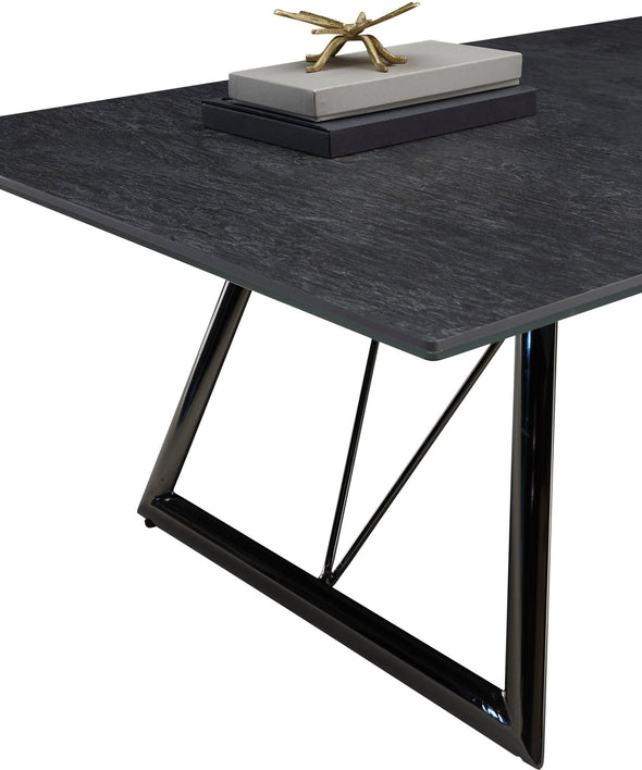Masuta de cafea Evina cu blat ceramic gri 110x70 cm - LunaHome.ro