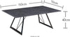 Masuta de cafea Evina cu blat ceramic gri 110x70 cm - LunaHome.ro