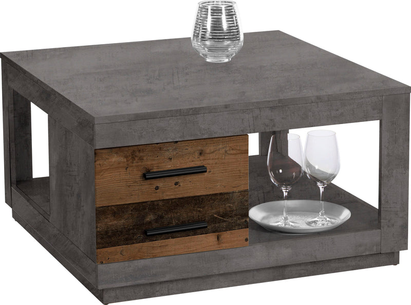 Masuta de cafea Fulda cu aspect de beton 80x80 cm - LunaHome.ro