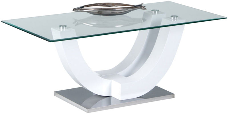 Masuta de cafea Swing cu design modern alb 120x60 cm - LunaHome.ro