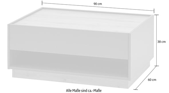 Masuta de cafea »City Giron« cu 2 culori, aspect de lemn, 90x60 cm