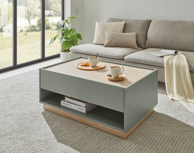Masuta de cafea »City Giron« verde aloe 90x60 cm - LunaHome.ro