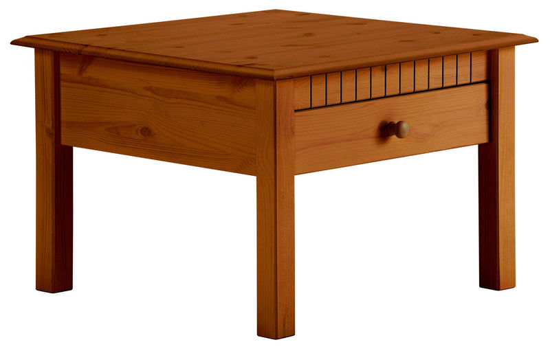 Masuta de cafea »Lisa«, din lemn masiv de pin culoare cireș, 60x60 cm - LunaHome.ro