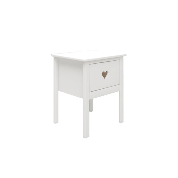 Noptieră Luttenhutt Bee din lemn de pin si Mdf alb 43 cm - LunaHome.ro