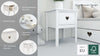 Noptieră Luttenhutt Bee din lemn de pin si Mdf alb 43 cm - LunaHome.ro