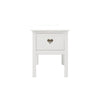Noptieră Luttenhutt Bee din lemn de pin si Mdf alb 43 cm - LunaHome.ro