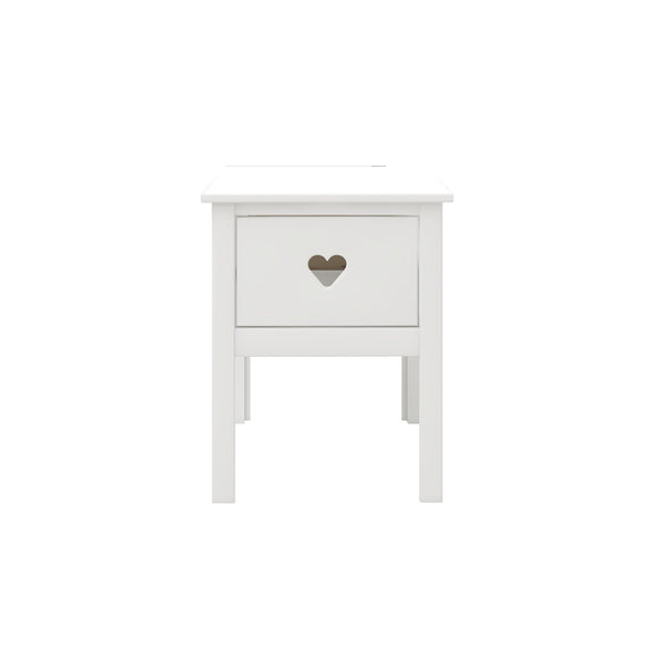 Noptieră Luttenhutt Bee din lemn de pin si Mdf alb 43 cm - LunaHome.ro