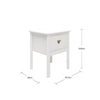 Noptieră Luttenhutt Bee din lemn de pin si Mdf alb 43 cm - LunaHome.ro