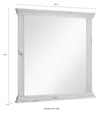 Oglinda Basilico cu rama din lemn de pin 86x84 cm - LunaHome.ro